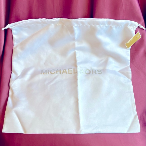Michael Kors Accessories - Michael Kors Medium Logo Woven Dust Bag - White Draw String